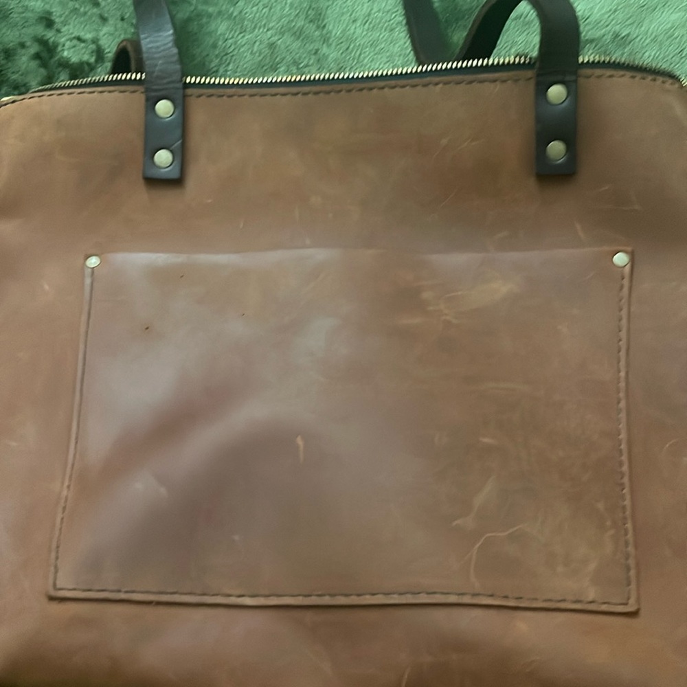 Portland leather tote
